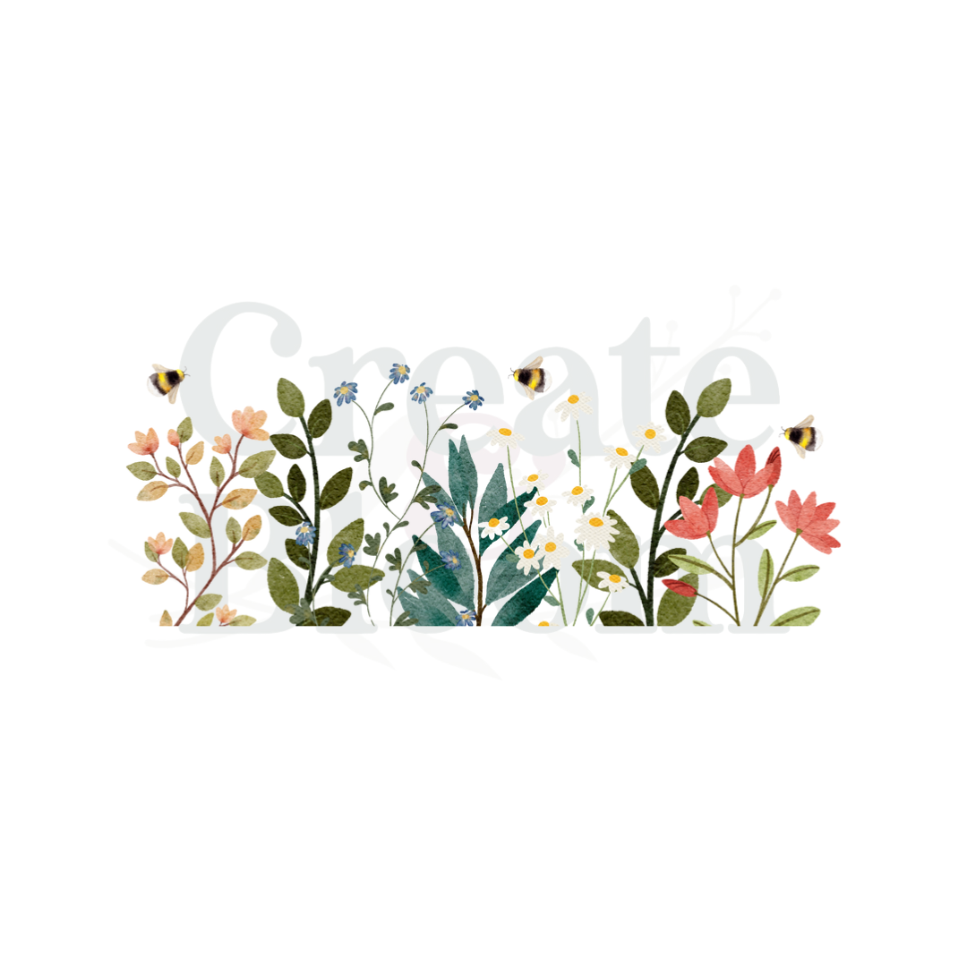 Premium UVDTF Vinyl Transfers for Resin Tumblers & Crafts: Meadow!