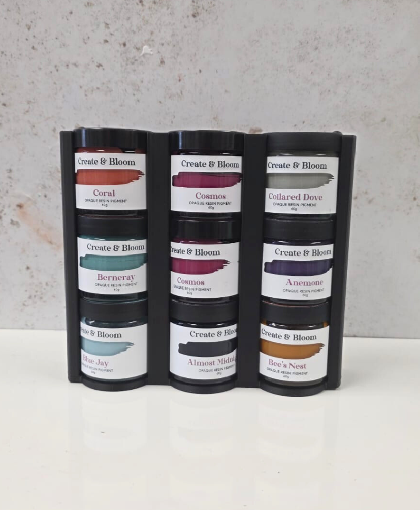 Stackable Resin Pigment and Glitter Storage Holders – Exclusive to Create & Bloom Crafts