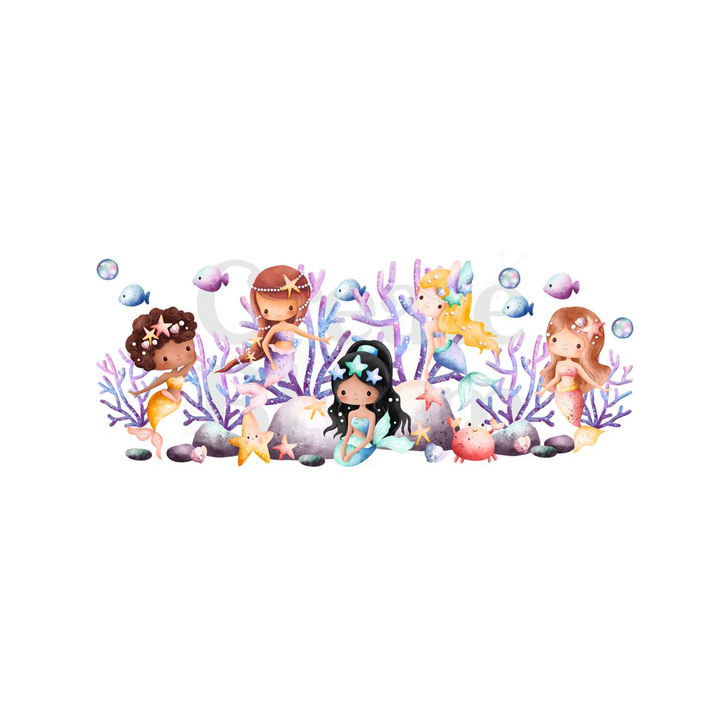 Premium UVDTF Vinyl Transfers for Resin Tumblers & Crafts: Mermaid!