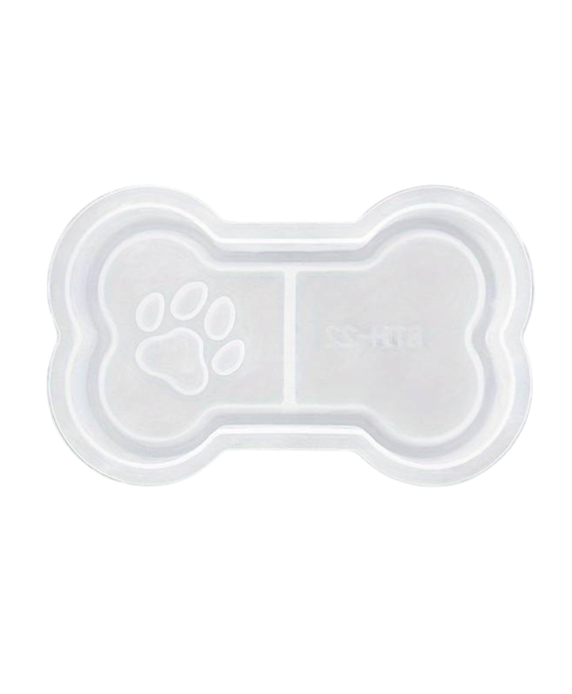 Silicone Mould for Resin Crafts - Pet Treat Wishes Paw Tray Mould!