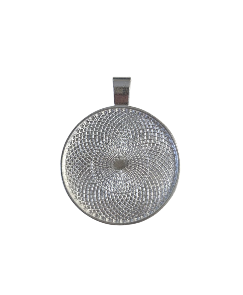 Silver Round 30mm Bezel Pendant - Individually Sold for Resin Crafting!