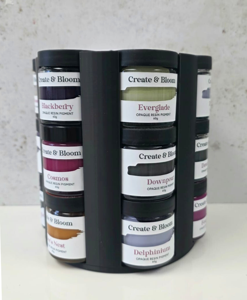 Stackable Resin Pigment and Glitter Storage Holders – Exclusive to Create & Bloom Crafts