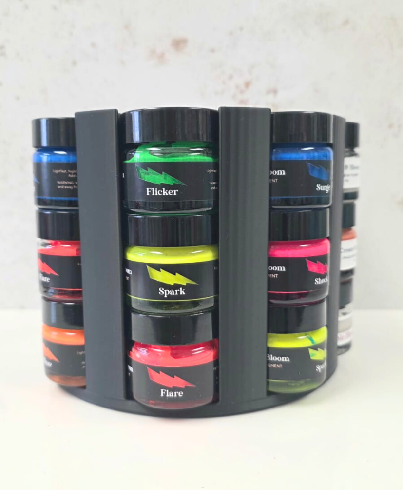 Stackable Resin Pigment and Glitter Storage Holders – Exclusive to Create & Bloom Crafts