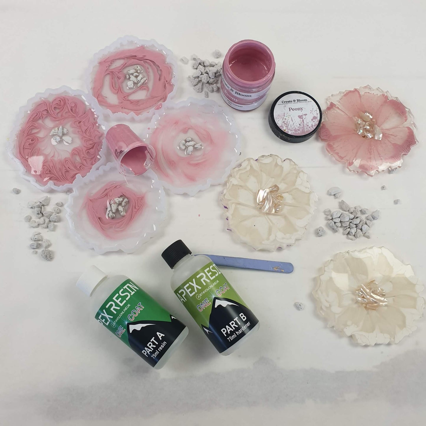 Silicone Mould for Resin Crafts - Make 4 Agate Coasters