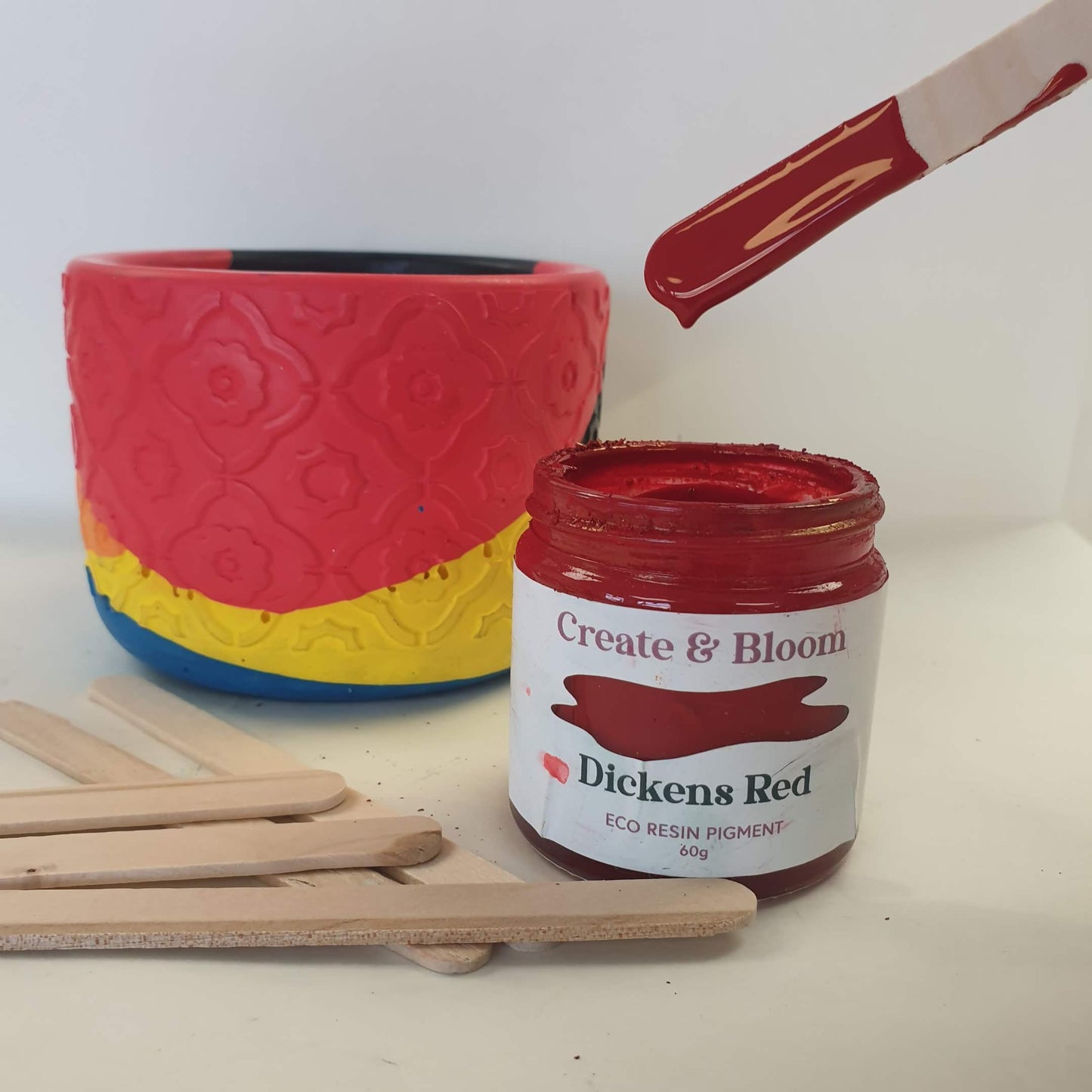 Eco Pour -Resin Pigment: Dickens Red