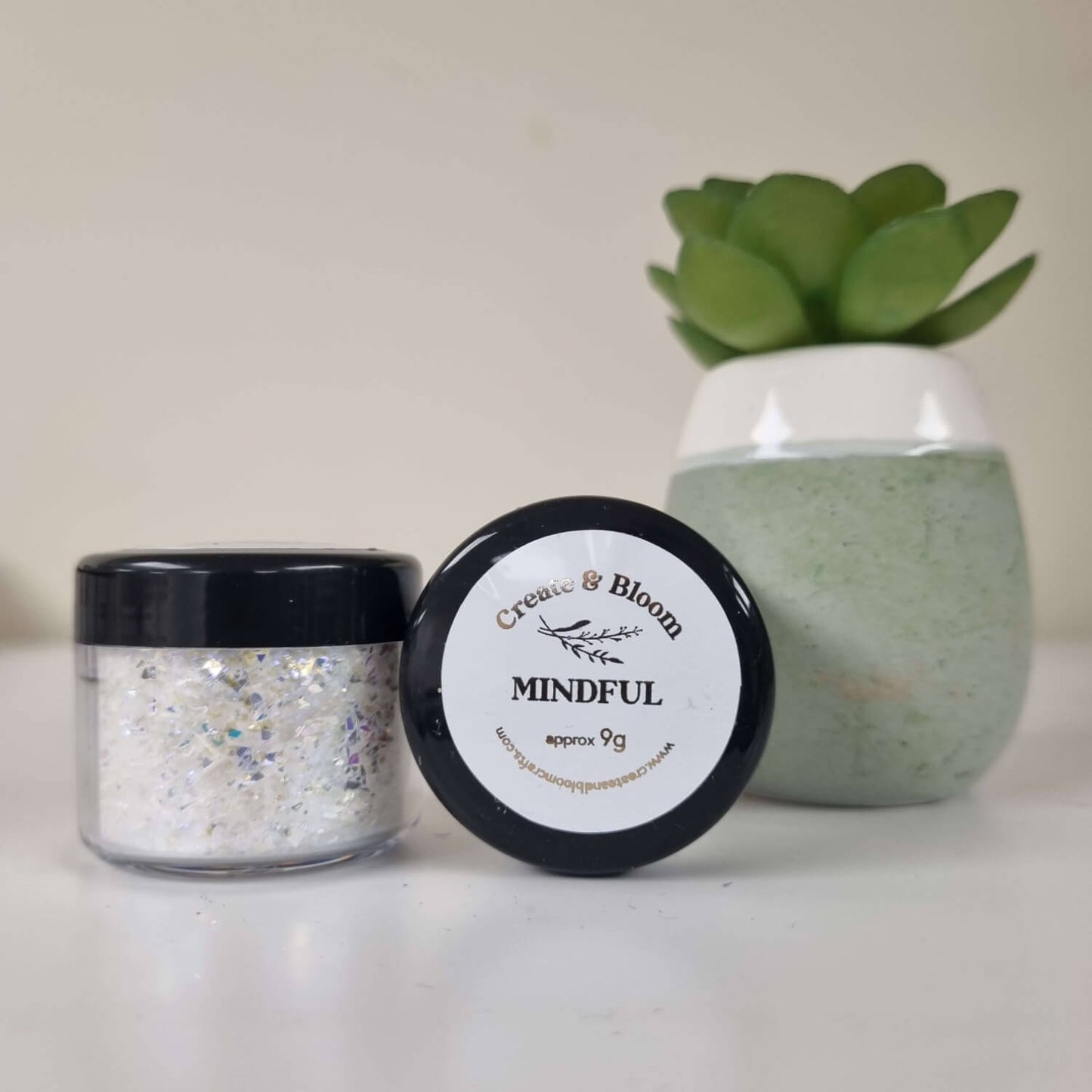 Ultra Holographic Cosmic Flash Bloom Glitter Shards: Mindful