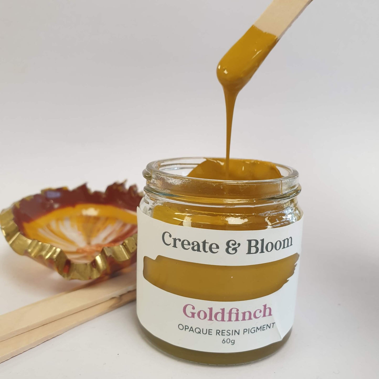 Opaque Resin Pigment: Goldfinch Yellow
