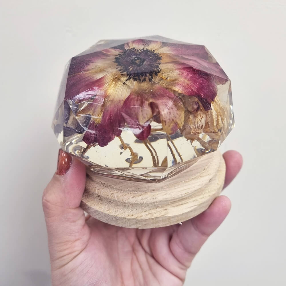 Oak Base Display Stand for Resin Castings