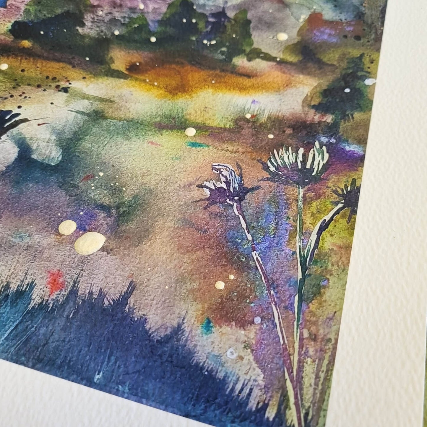 Hand Finished Bourton on the Hill Arboretum - Watercolour Giclee Print 29x21cm