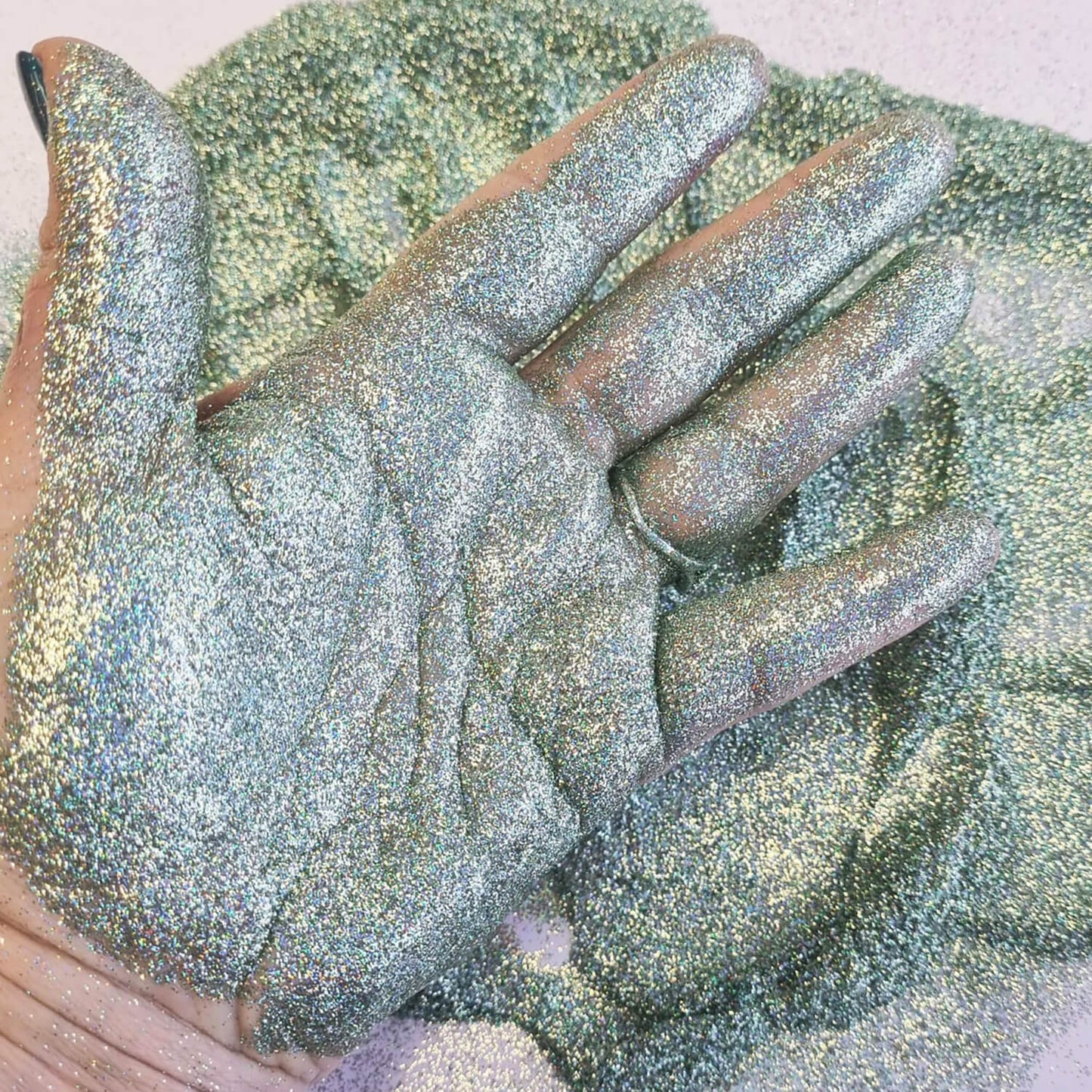 Twinkling Ice Rainbow Glitter Dust: Tranquil