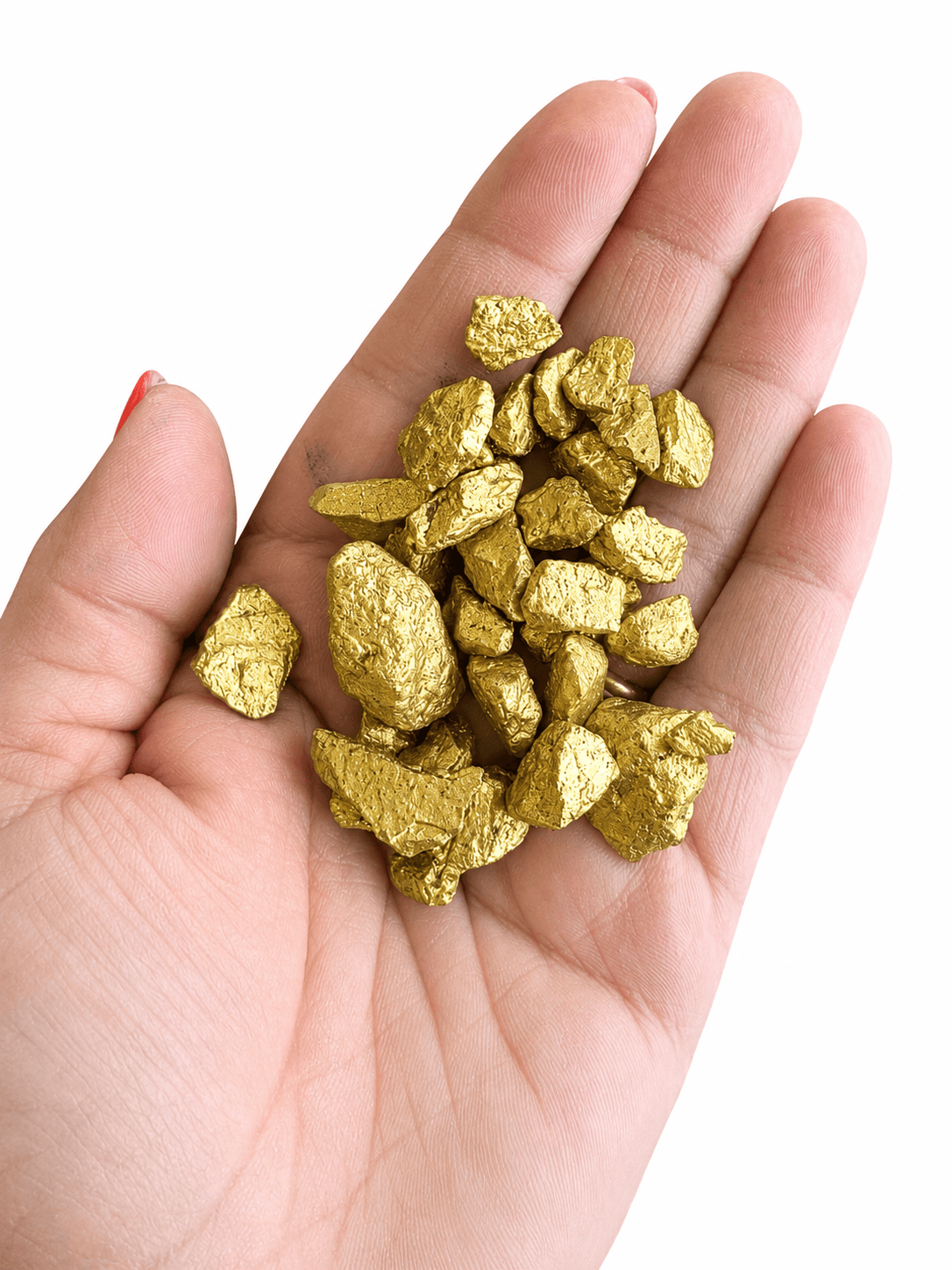 gold rocks for resin crafting, resin stones, mixed media - gold embellishments