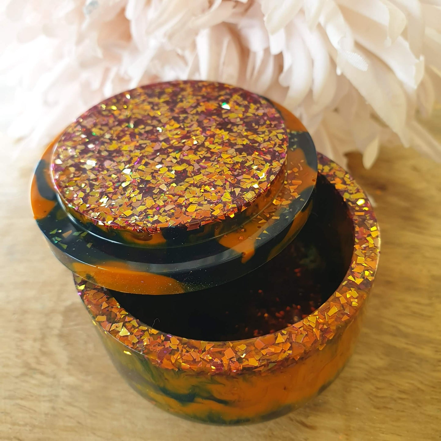 Silicone Mould for Resin Crafts - Petite Round Pot Mould With Lid
