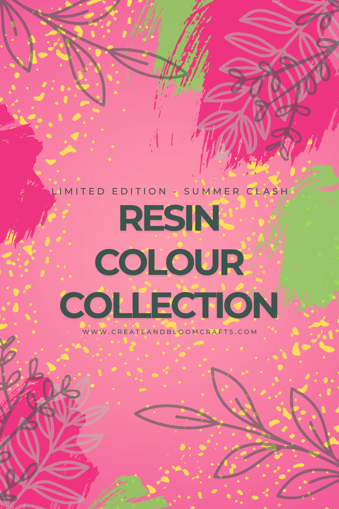 Set of 5 Luxury Pigment, Mica & Glitters: Summer Clash!