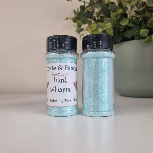 Pastel Magic Twinkling Holo Glitter: Mint Whisper!
