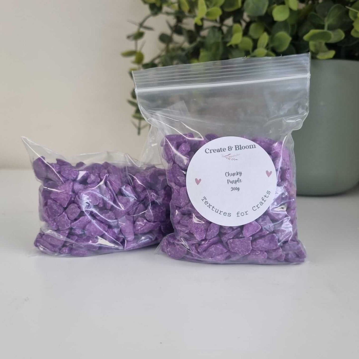 Chunky Decorative Sand for Resin Art, & Crafts - Purple!