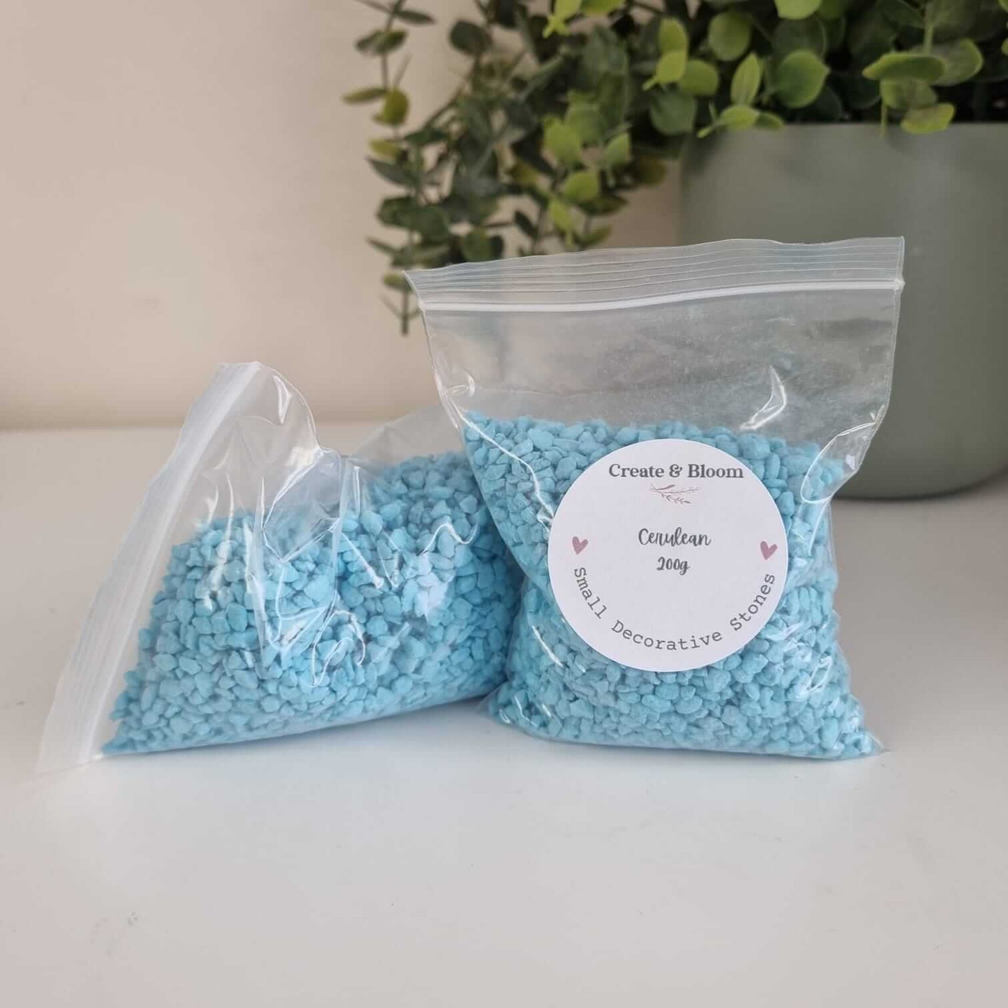 Small Decorative Stones for Resin & Craft Project - Cerulean!