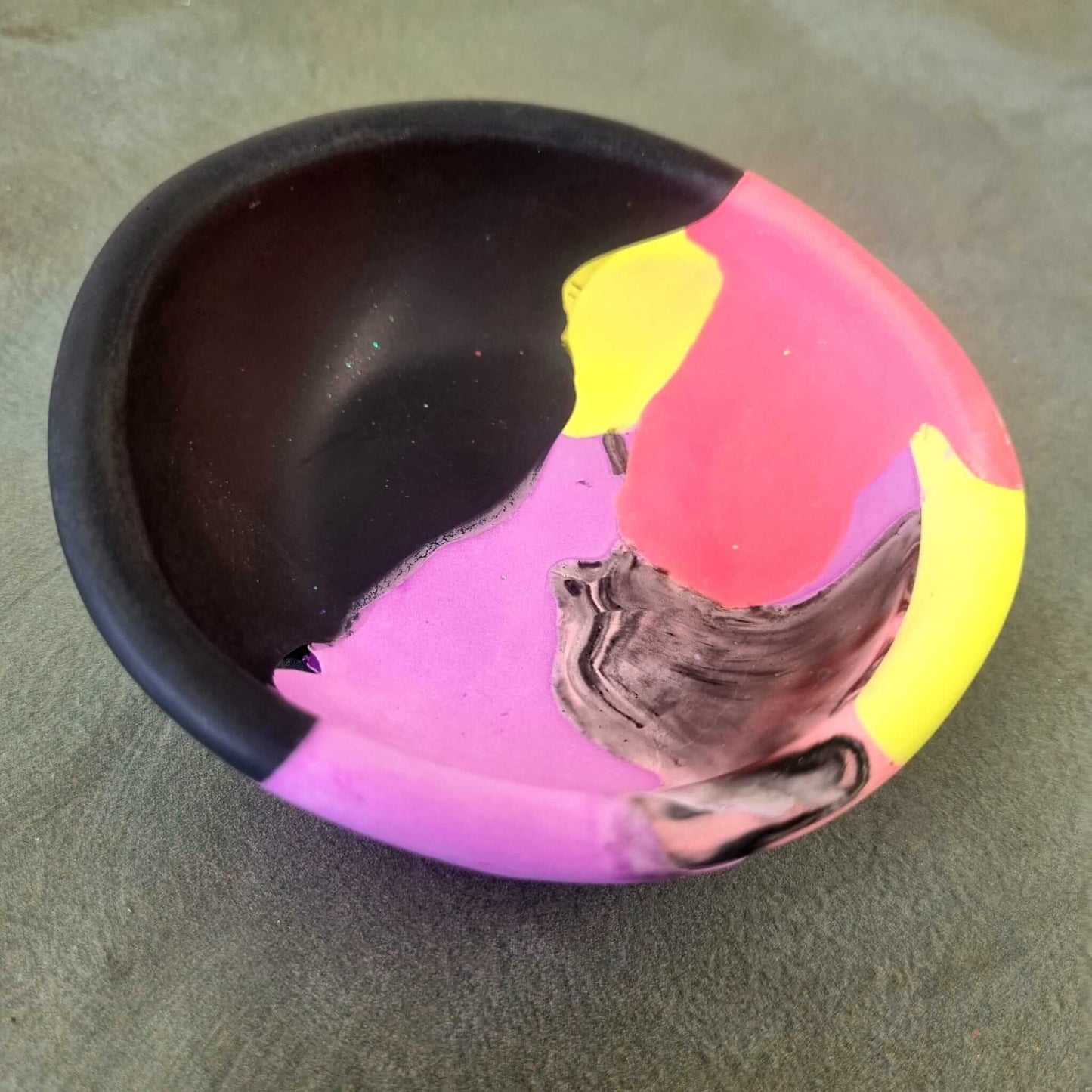 Vibrant neon pink pigment dust for bold creative projects mixed media