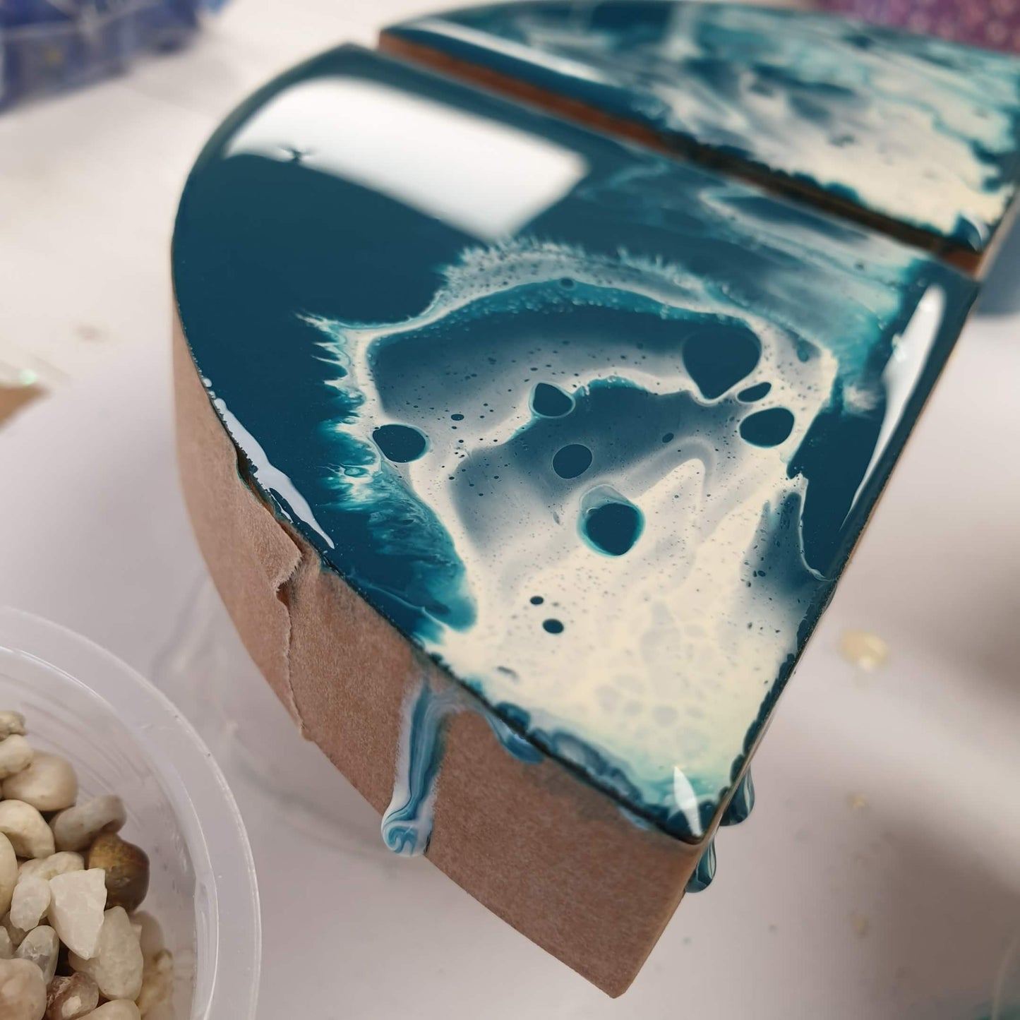 MDF Contour Corners for Resin Art: Pair