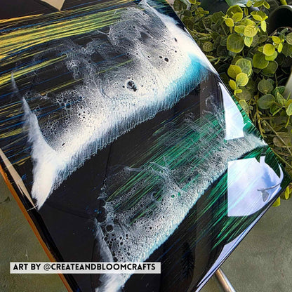 Shiny top coating resin, essential resin for art  UV tolerant resin.