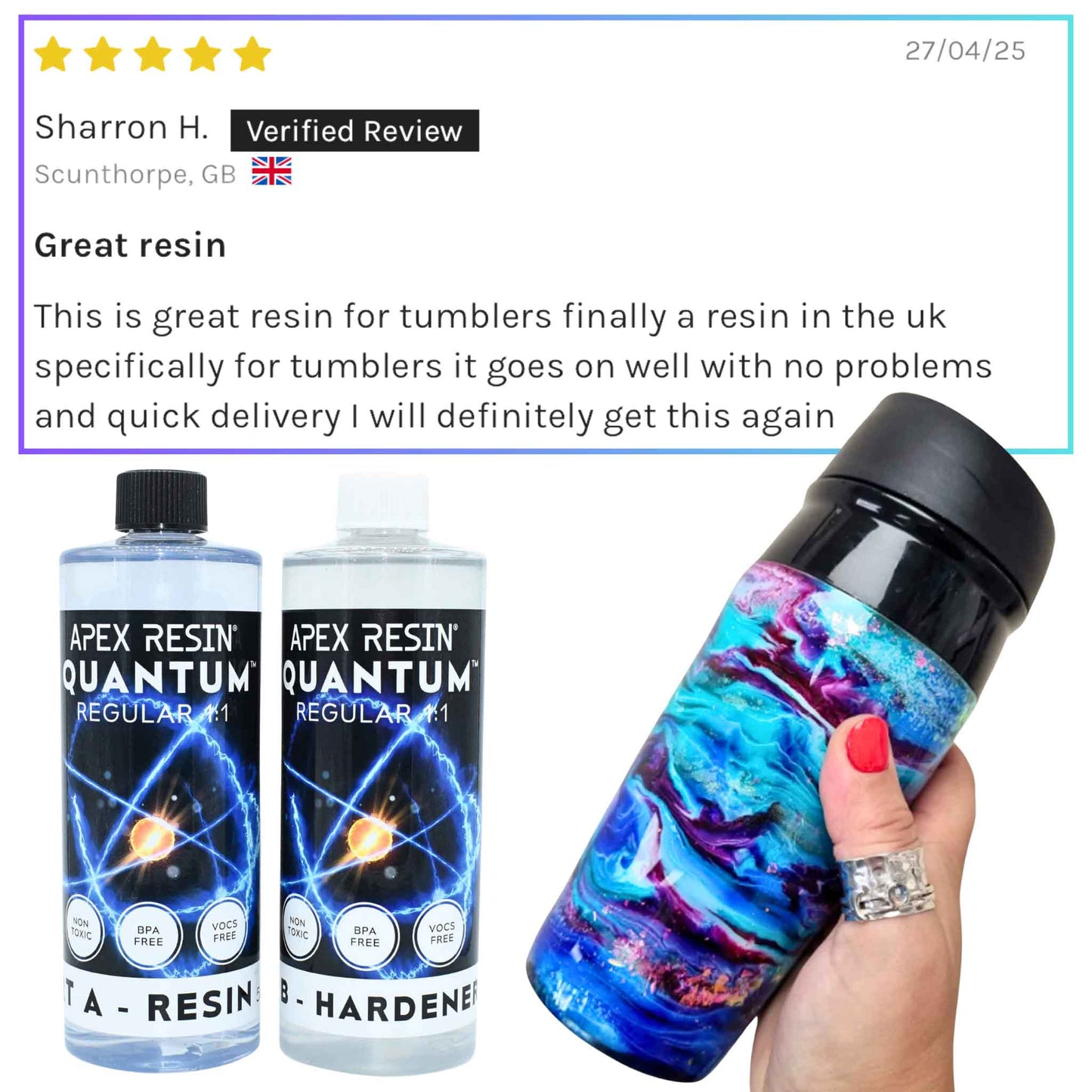 Apex Resin® Quantum for Tumblers - Regular Set - Shipped by our partner, Apex Resin!