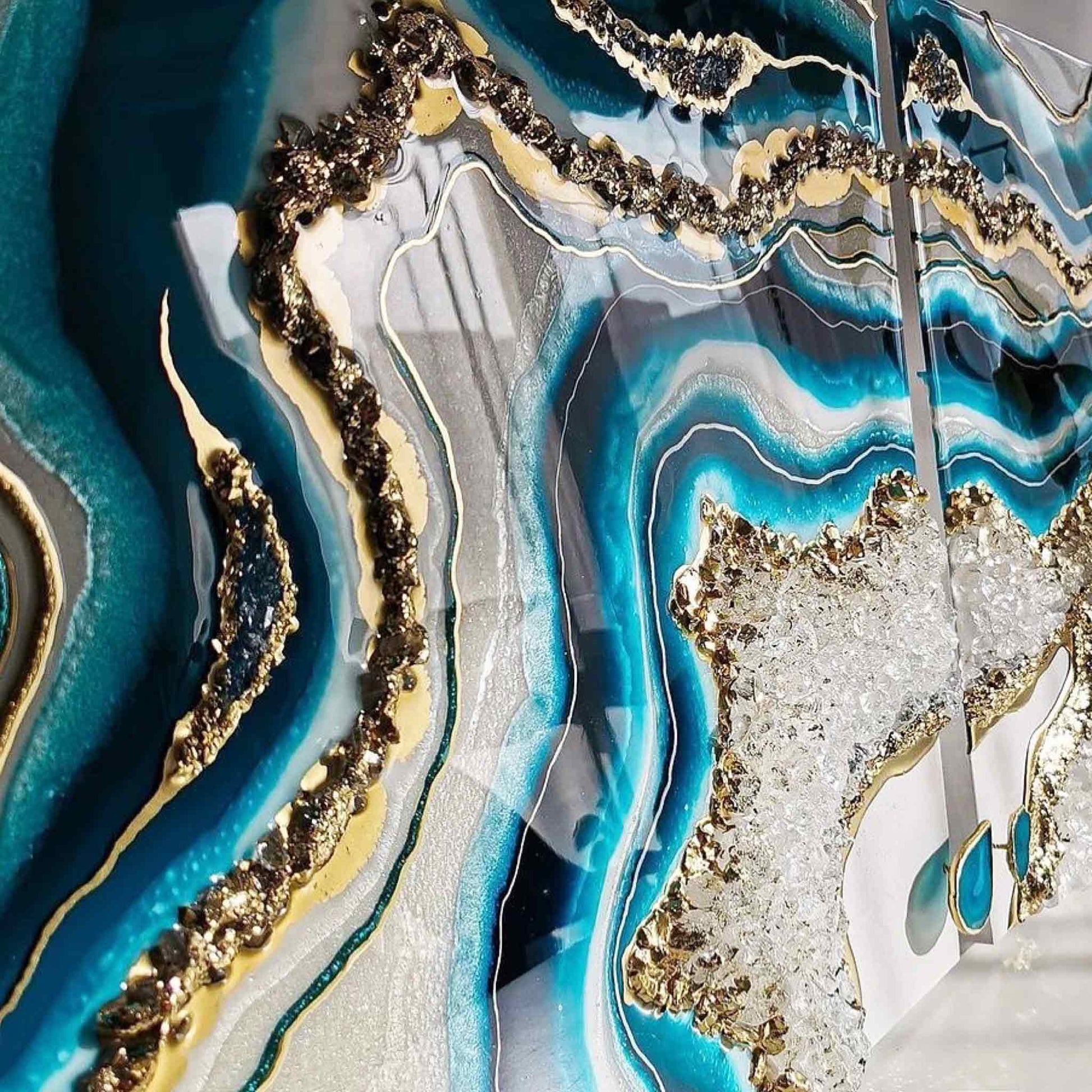 Apex Resin Fast Cure epoxy resin kit – high viscosity clear resin for art and geode work