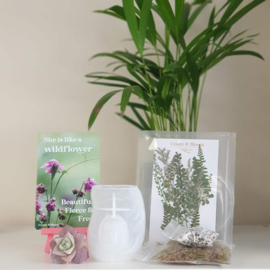 Bloom Resin Mould & Texture Bundle 2: Abundant and Grateful Nature's Tapestry, Fern foliage.
