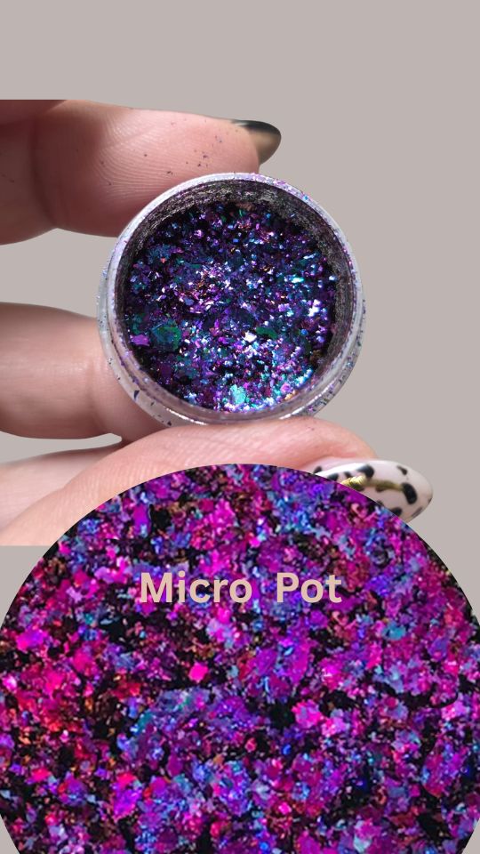 Supreme Opal Flakes Purple – Sample Pot - Iridescent Purple Flakes for Resin Art & Craft!