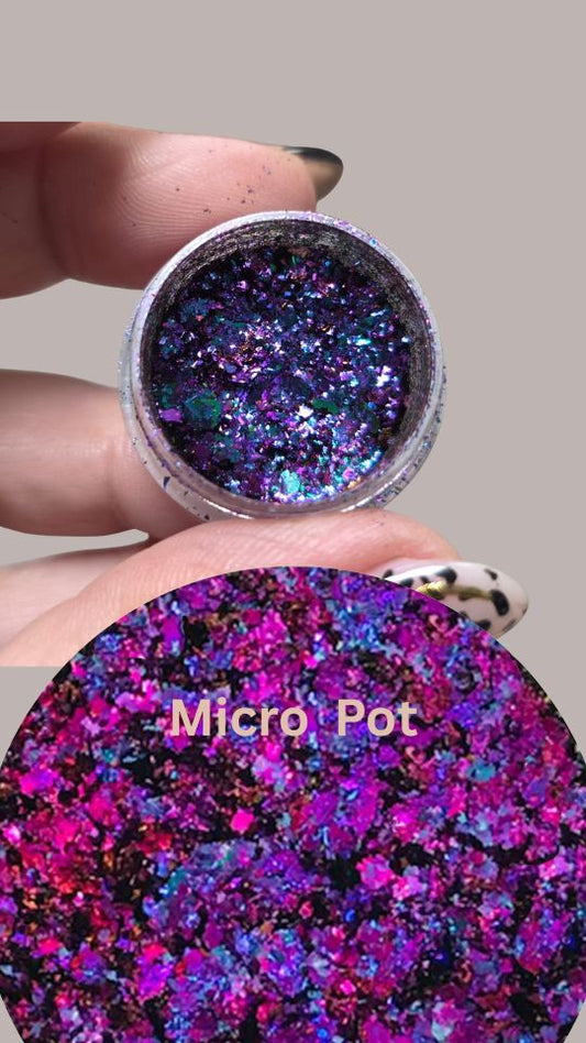 Supreme Opal Flakes Purple – Sample Pot - Iridescent Purple Flakes for Resin Art & Craft!