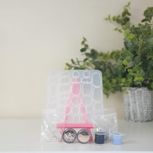 Bloom Mould, Pigment & Sparkle Bundle: Zen Pebble Earring Kit!