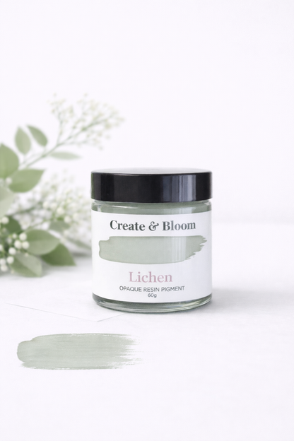Opaque Resin Pigment: Lichen Green