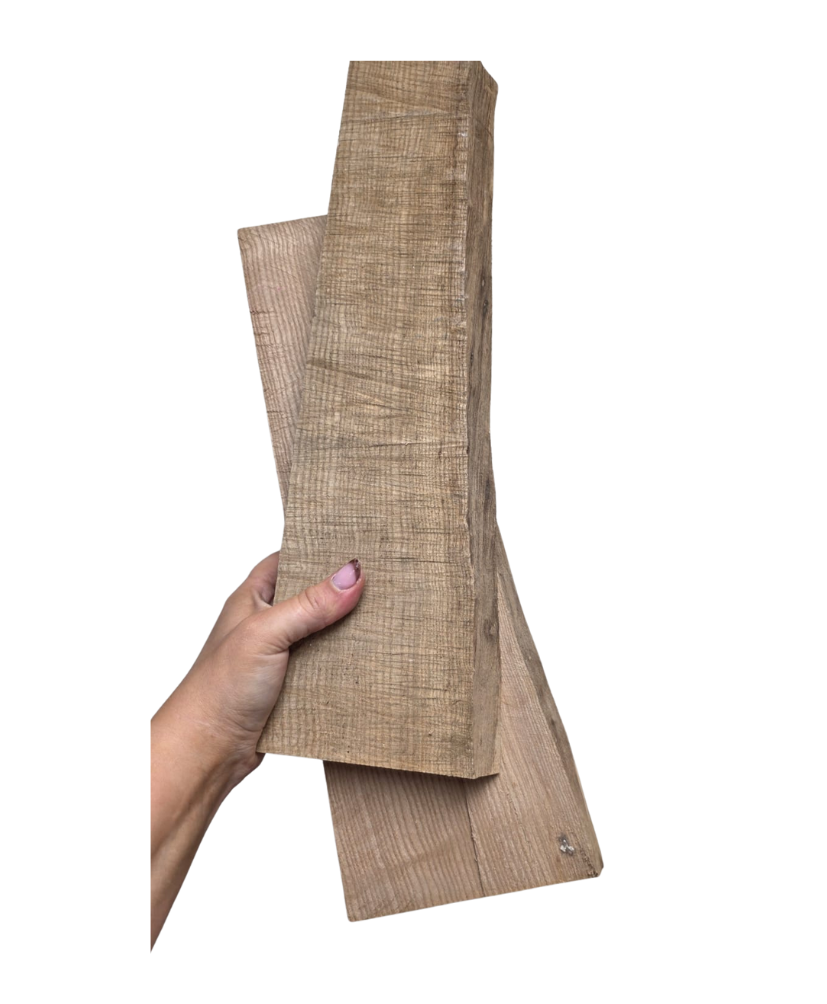 Kiln Dried Ash Wood Slabs 1x Pair – Matching Charcuterie Boards, Shelves, or Resin Art (D)