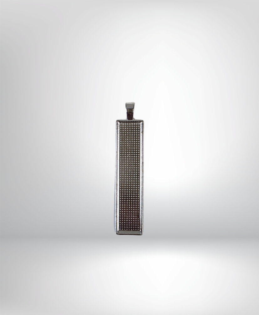 Silver Rectangular Bezel Pendant - Individually Sold for Resin Crafting!
