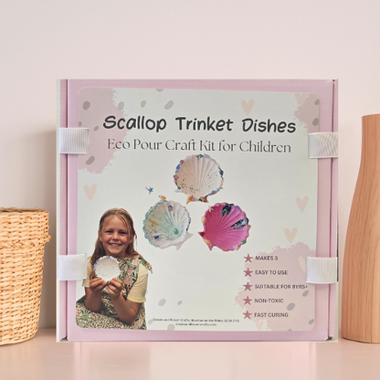 Scallop Trinket Dishes – Eco Pour Craft Kit for Children!