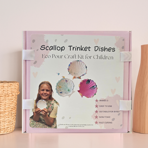 Scallop Trinket Dishes – Eco Pour Craft Kit for Children!