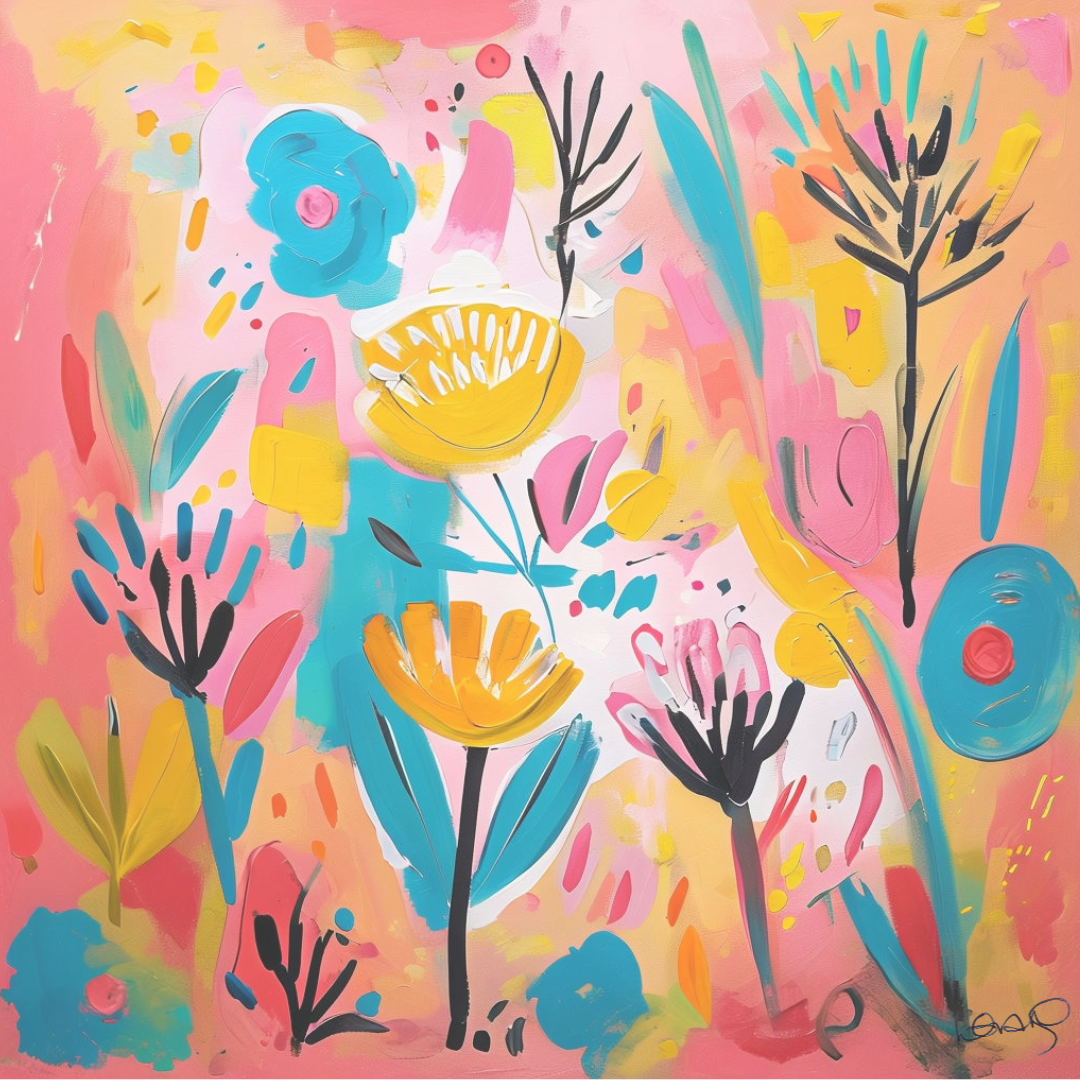 Zoom Acrylics:  Abstract Summer! Thurs 5th June 7pm-9pm
