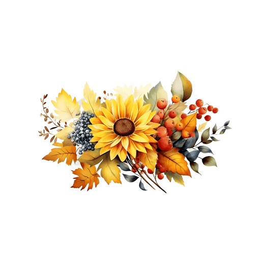 XL Premium UVDTF Vinyl Transfers for Resin Tumblers & Crafts: Harvest Bloom!