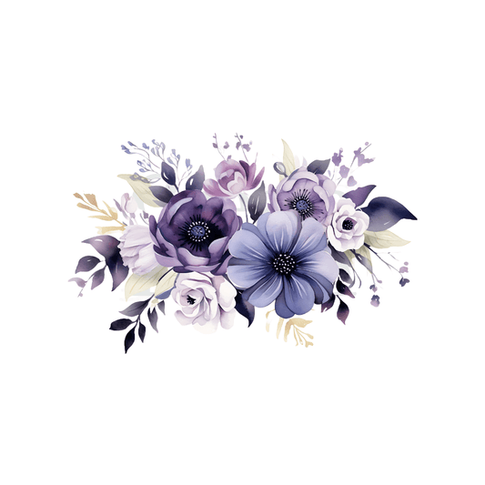 Premium UVDTF Vinyl Transfers for Resin Tumblers & Crafts: Amethyst Petals!