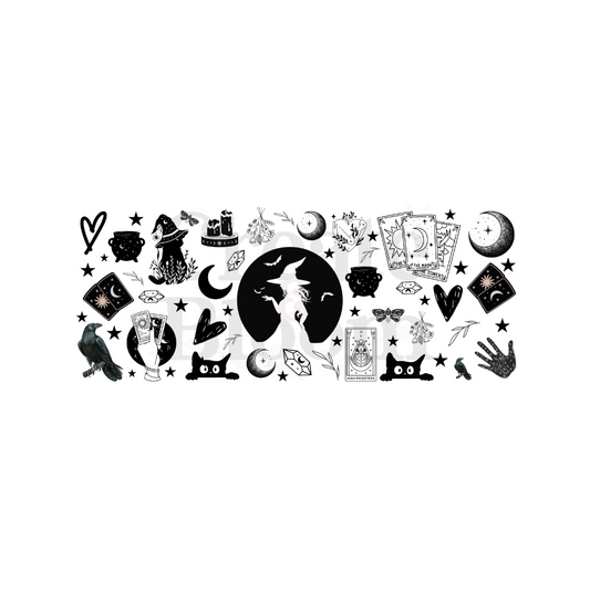 Premium UVDTF Vinyl Transfers for Resin Tumblers & Crafts: Witch!