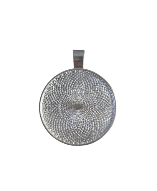 Silver Round 30mm Bezel Pendant - Individually Sold for Resin Crafting!