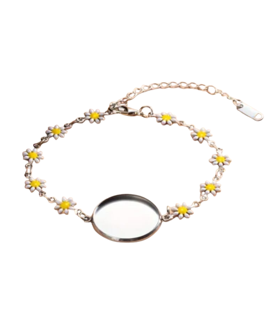Blank Bezel Daisy Bracelet – 20mm blank bezel!