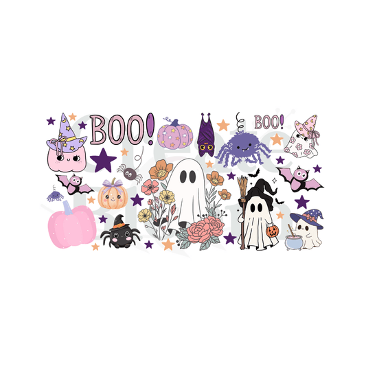 Premium UVDTF Vinyl Transfers for Resin Tumblers & Crafts: Boo-tiful Little Ghosties!