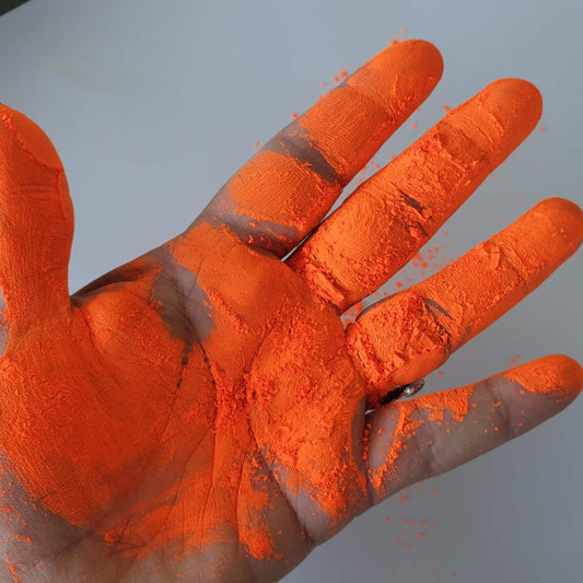 Mixed Media Neon Popping Pigment powder: Cassette Coral!