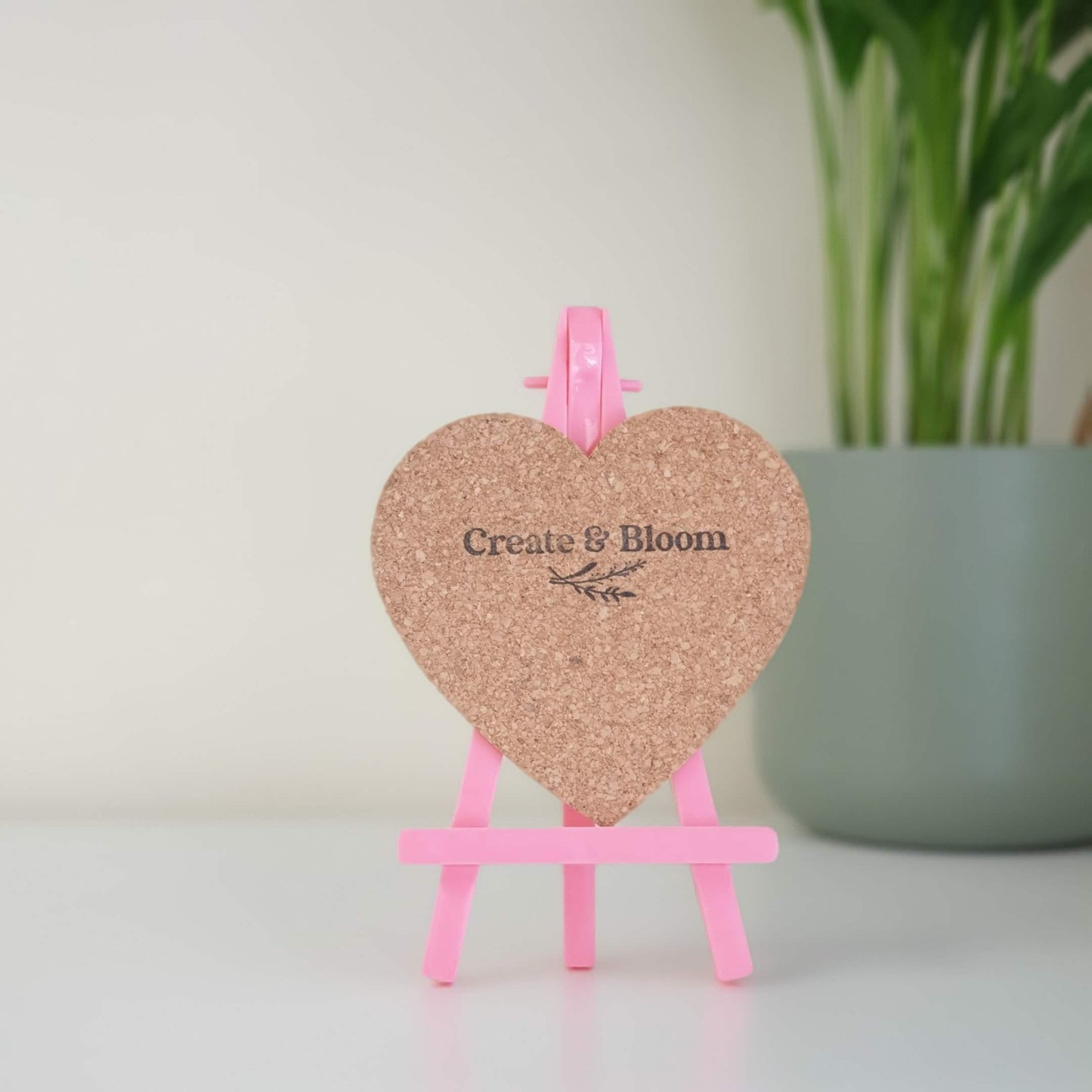Cork Heart Coaster Surface for Resin Art or Jewellery work: Individual