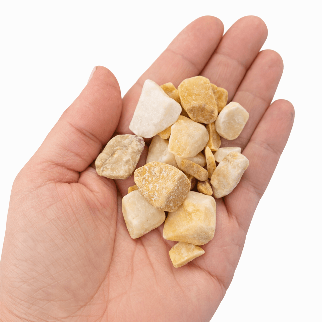 golden Cotswold inspired stones for mixed media and resin art