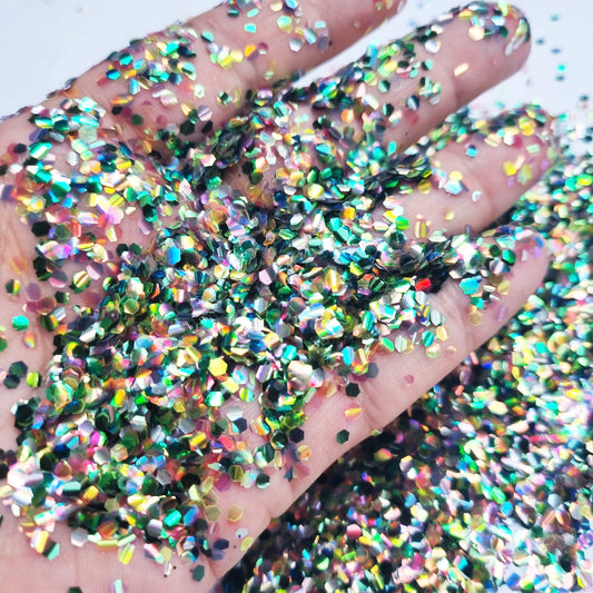 Textured Merman Scales Glitter: Gaia