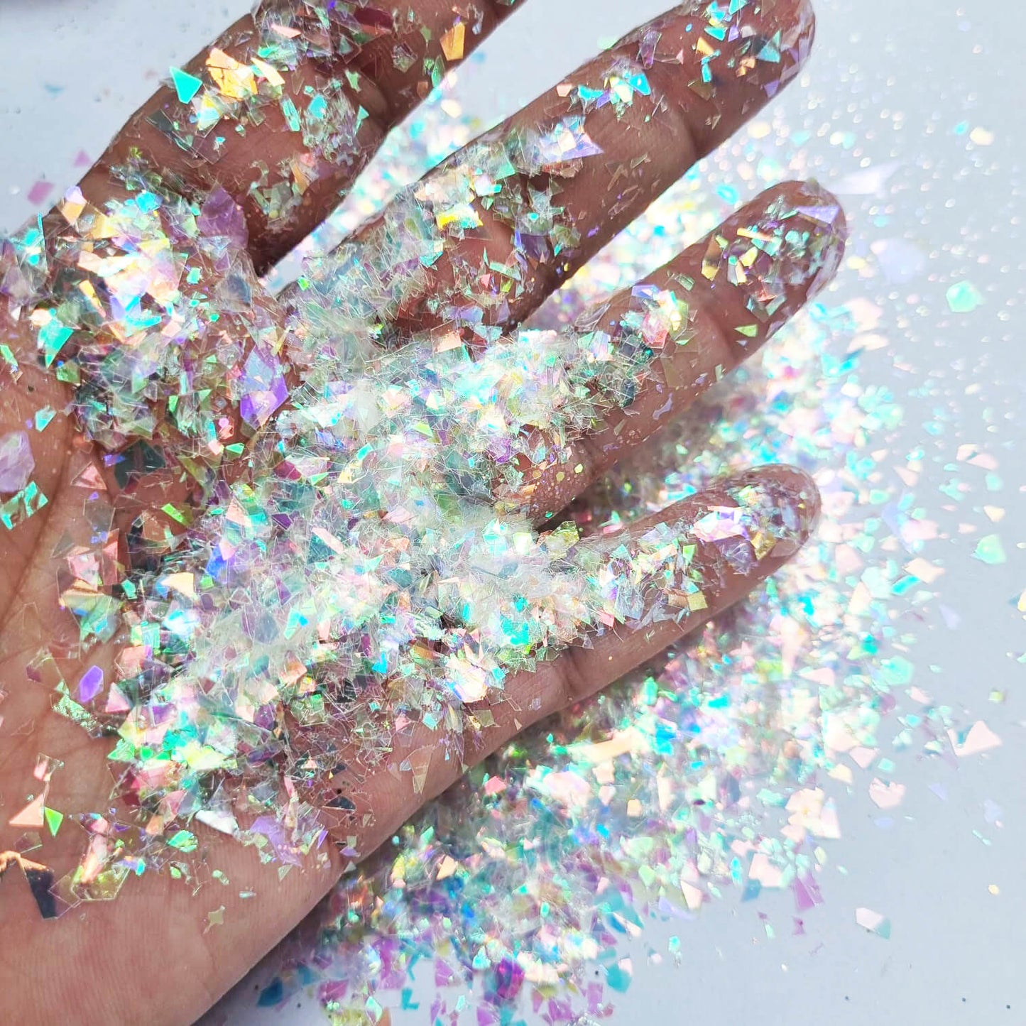 Ultra Holographic Bloom Glitter Shards: Mirage Flakes
