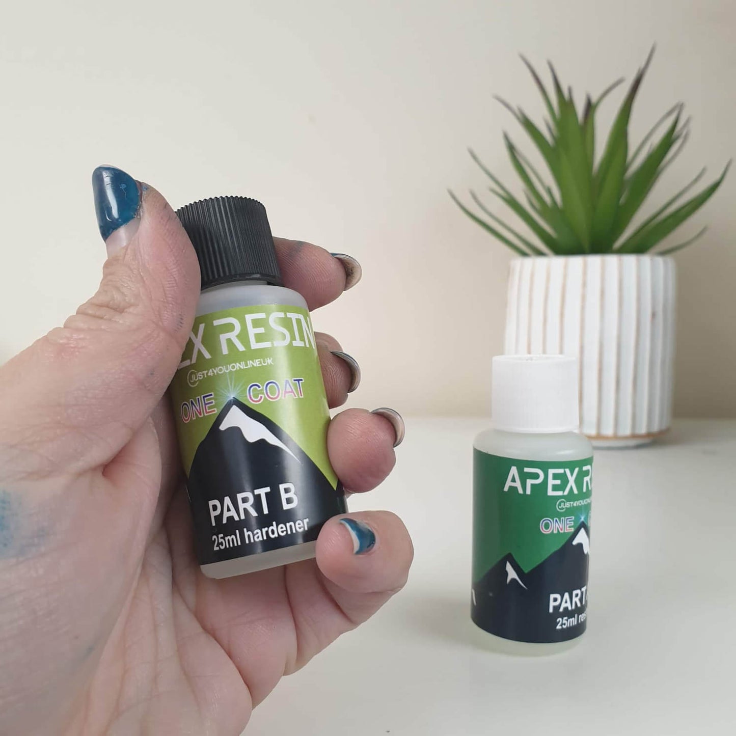 Teeny Apex Resin One Coat - High Viscosity, Fast Curing Epoxy Resin - 50ml