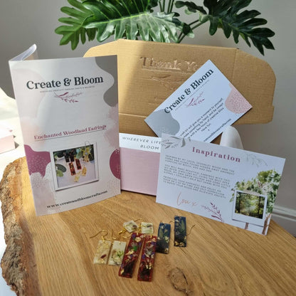 Enchanted Woodland Earrings Resin Jewellery Kit
