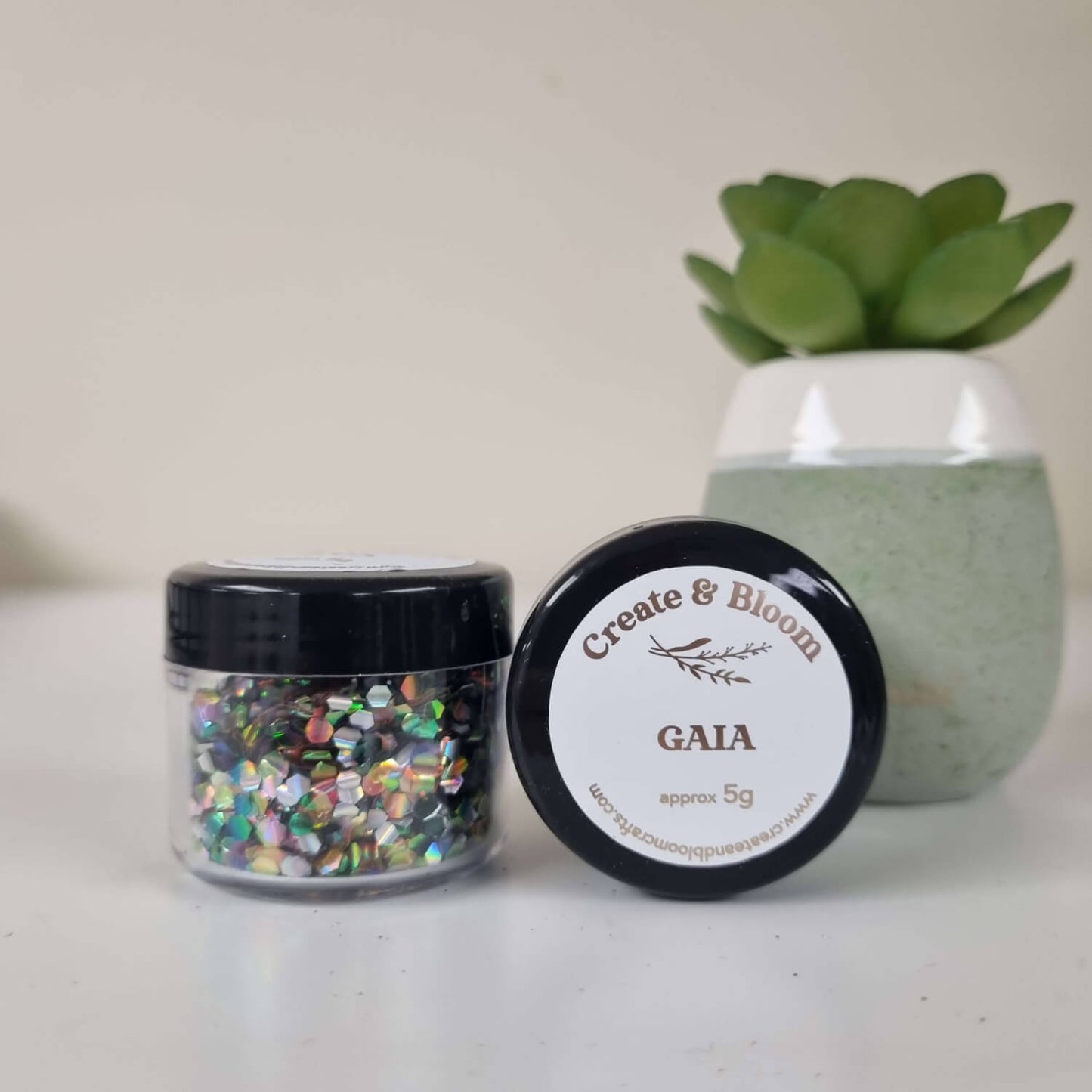 Textured Merman Scales Glitter: Gaia