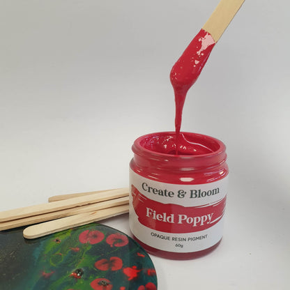 Opaque Resin Pigment: Field Poppy Red